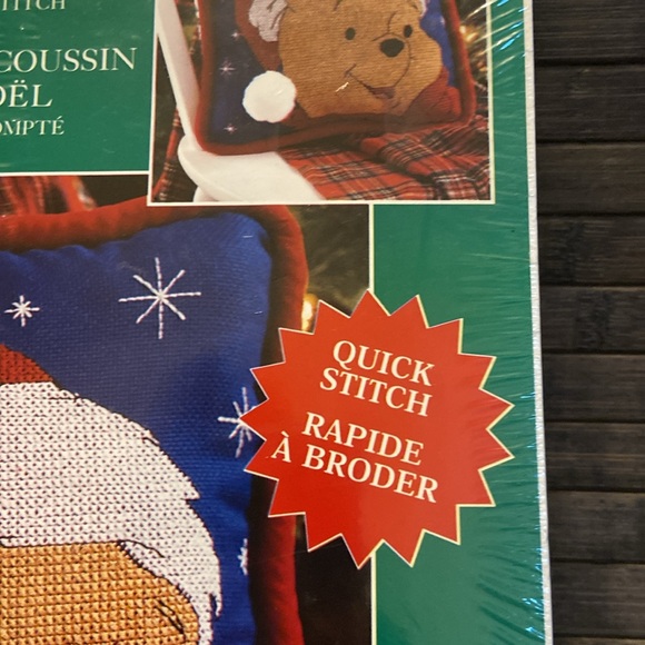 Pooh Christmas Pillow Top Counted Cross Stitch NEW - Picture 4 of 8